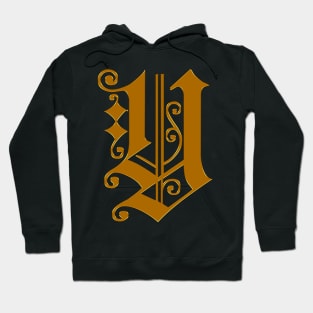 Golden Letter Y Hoodie